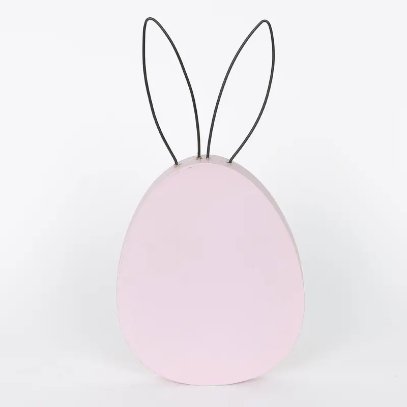 EasterTable Top Egg with Ears in Pink
