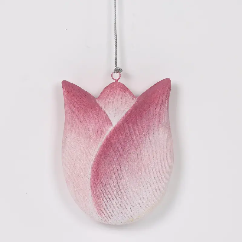 Spring Hanging Tulip Ornament in Pink