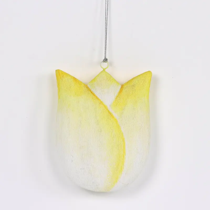 Spring Hanging Tulip Ornament in Yellow