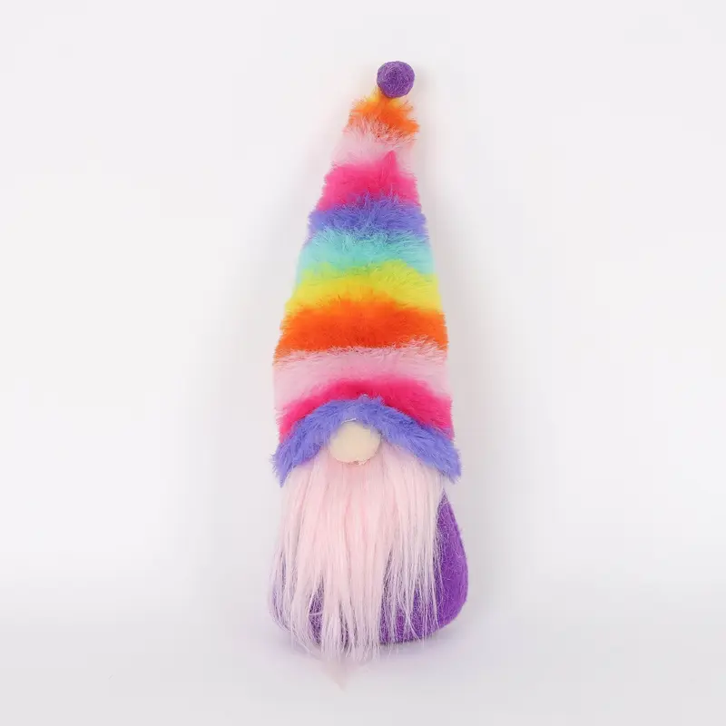 Spring Table Top Gnome in Pink Beard