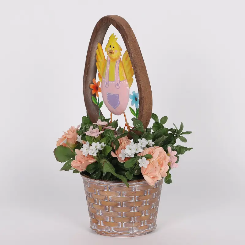 Easter Basket with Florals