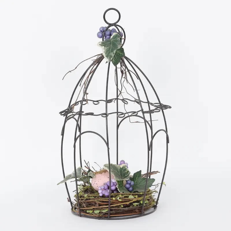 Easter Birdcage with Eggs