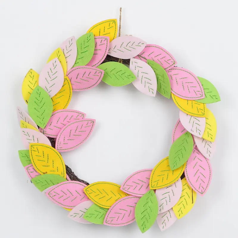 Easter Leaf Wreath