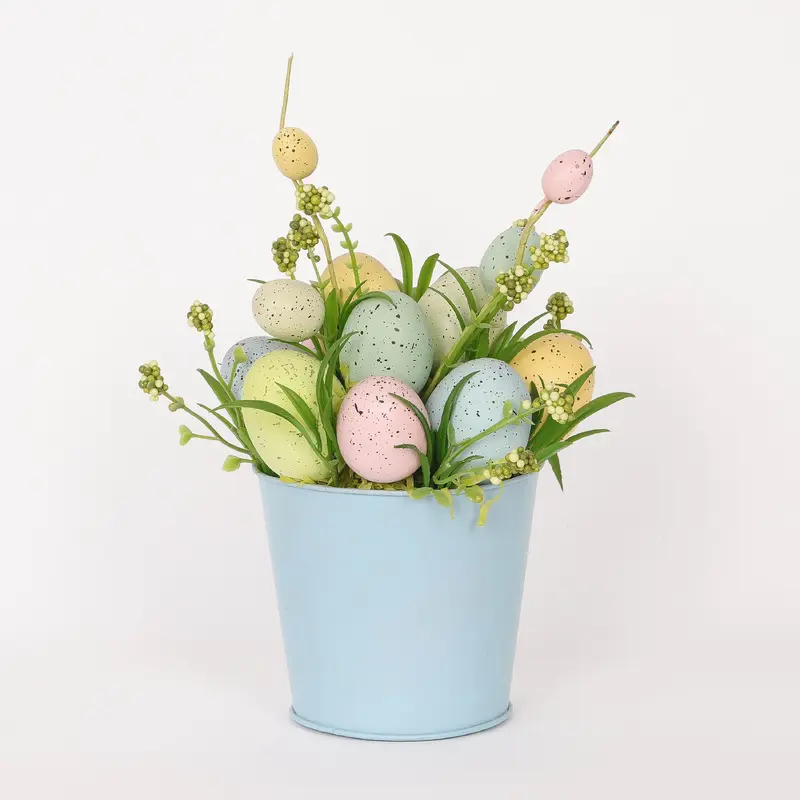 Easter Table Top Eggs on Pot