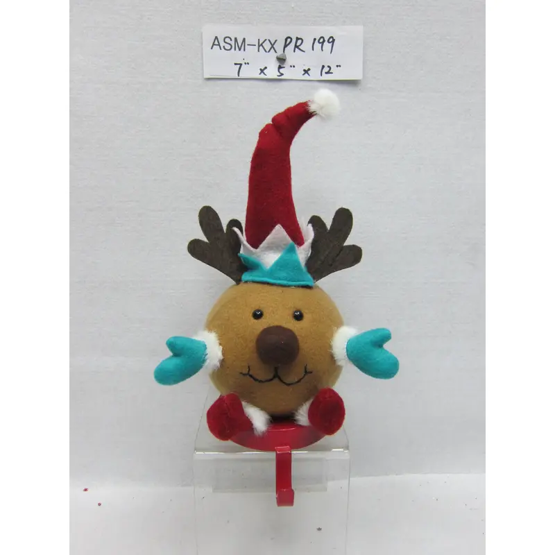 Fabric Reindeer Stocking Holder