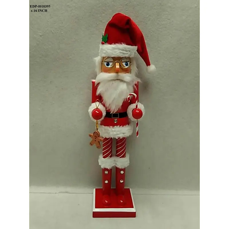 Wood/Fabric Nutcracker with Ginger Bread