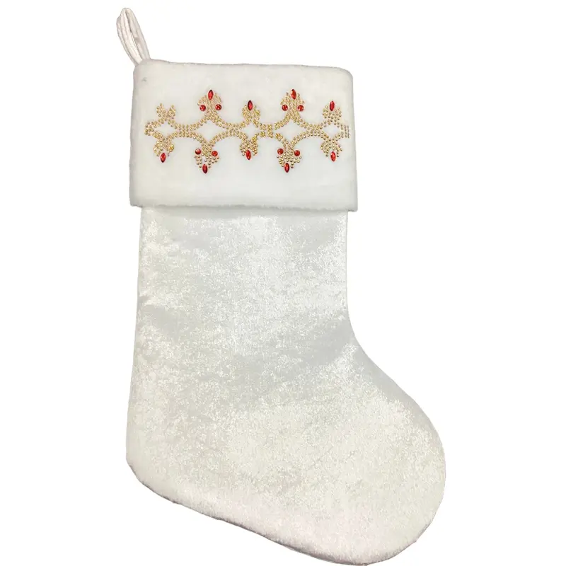 Xmas Stockings with Red Beads