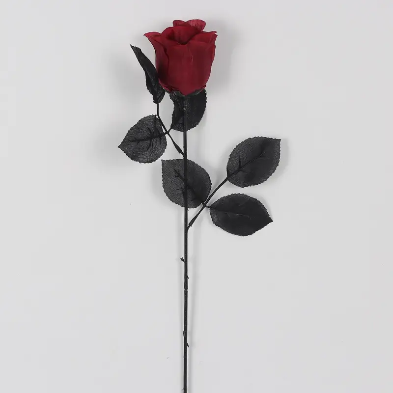 15IN HALLOWEEN GLITTER ROSE