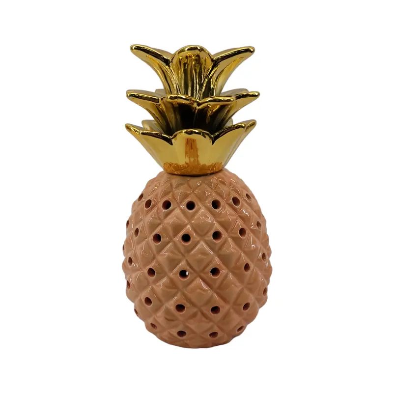 Home Decor Ceramic Pineapple with Lights