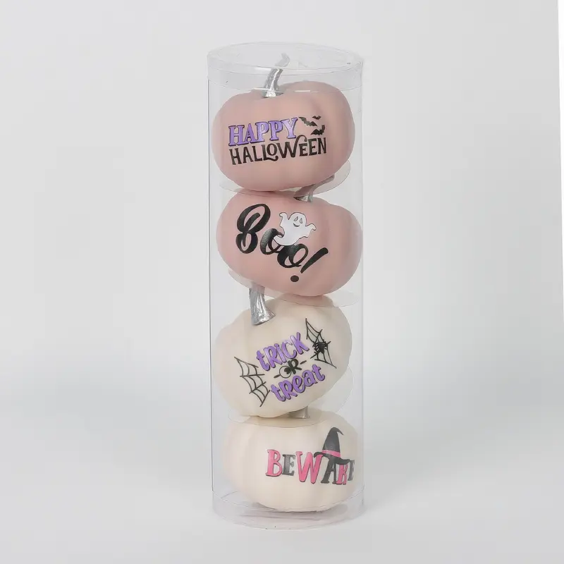 4 Piece Artificial Assorted Pumpkins