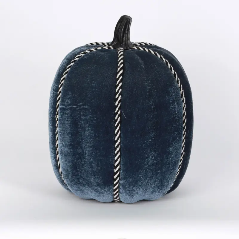Blue fabric pumpkin