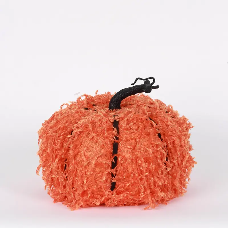 Furry orange pumpkin