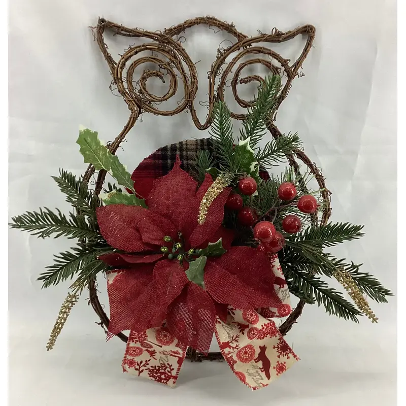 Natural Vine Owl  Wall decor