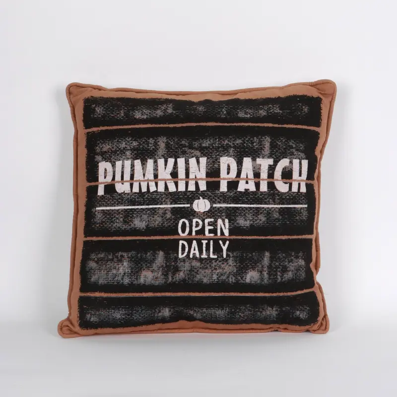 Rectangular Pumpkin Patch Pillow Cushion