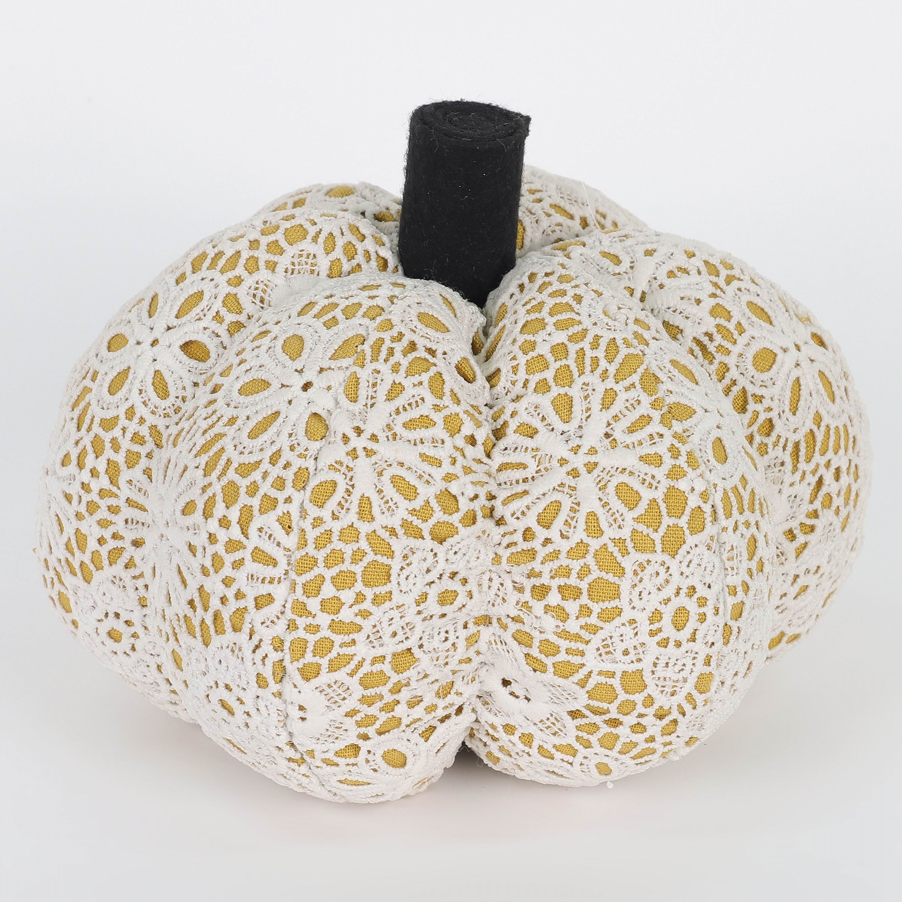 White yellow pumpkin