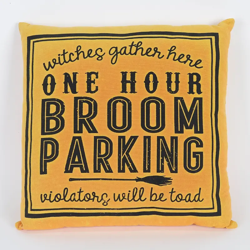 Witch brooom pillow cushion