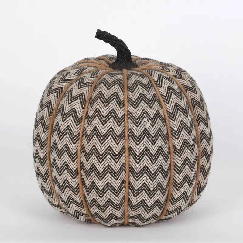 Zig zag striped pumpkin