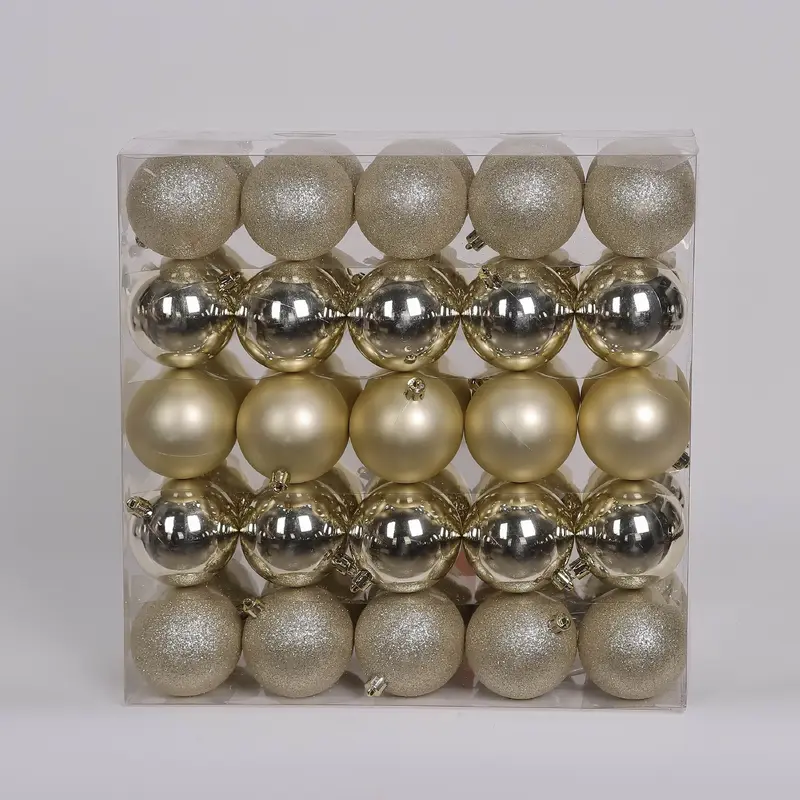 50 Shatterproof Ornaments box set - Gold and Silver