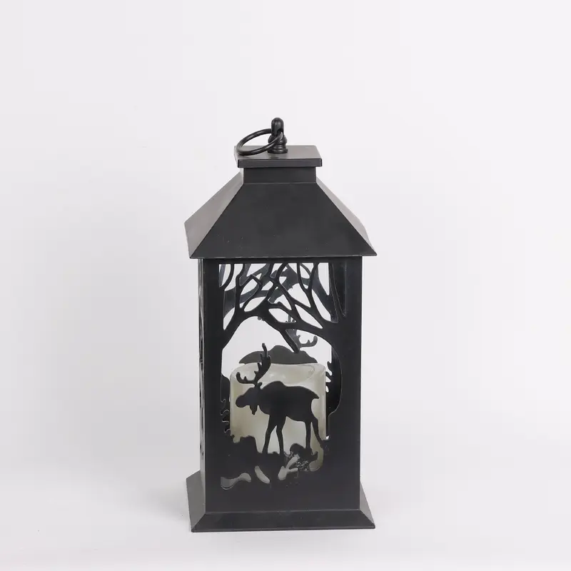 Black plastic lantern