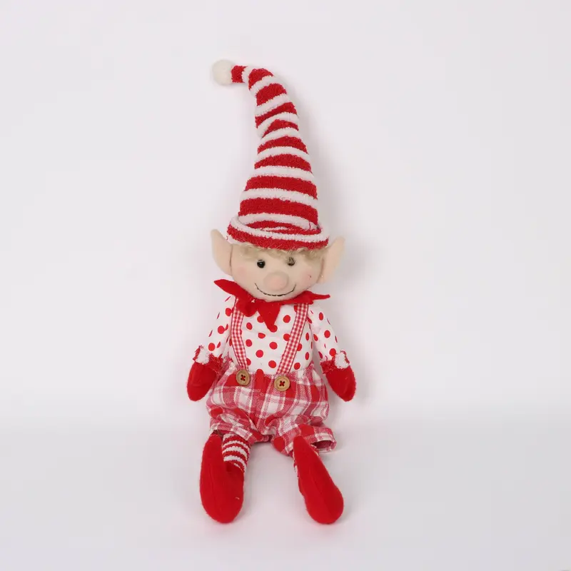 Elf Plush with Hanging Leg