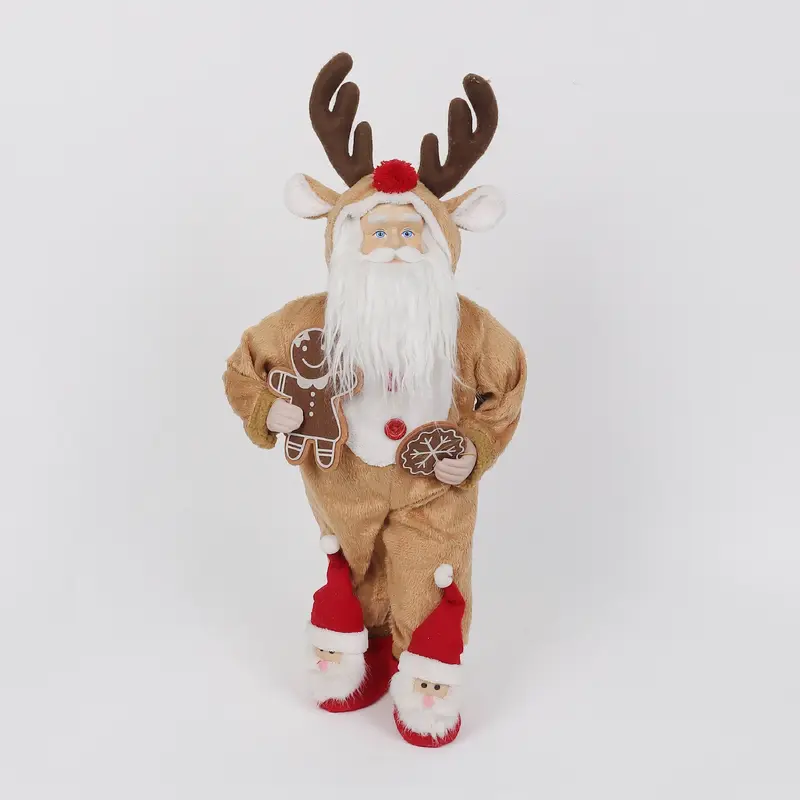 Santa in reindeer costume
