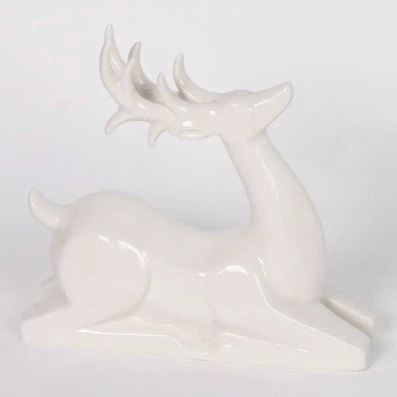 Shiny ceramic elegant deer