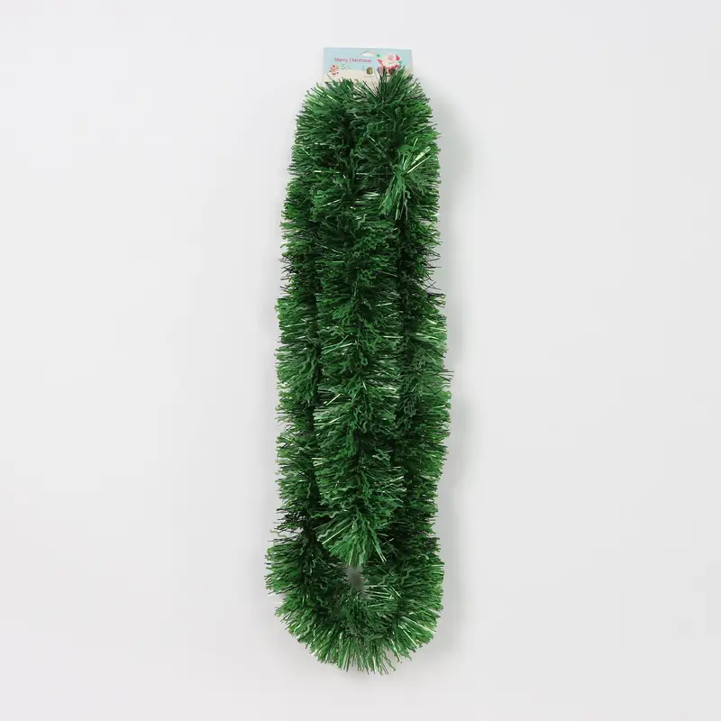 Tinsel Garland Green 76"