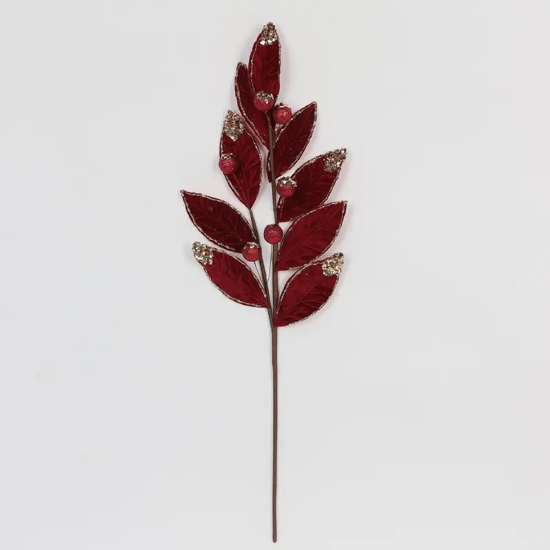 Burgundy leaf pick