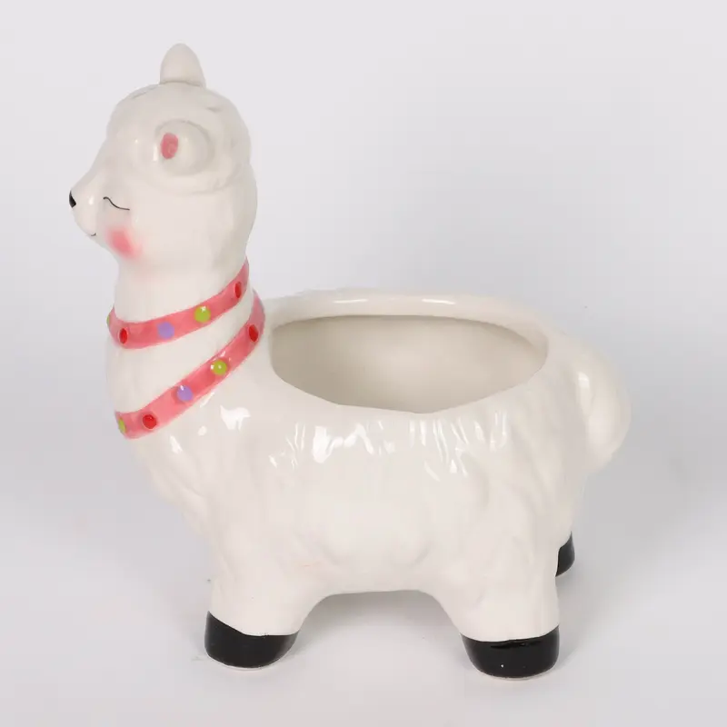 Ceramic Alpaca - Candle Holder