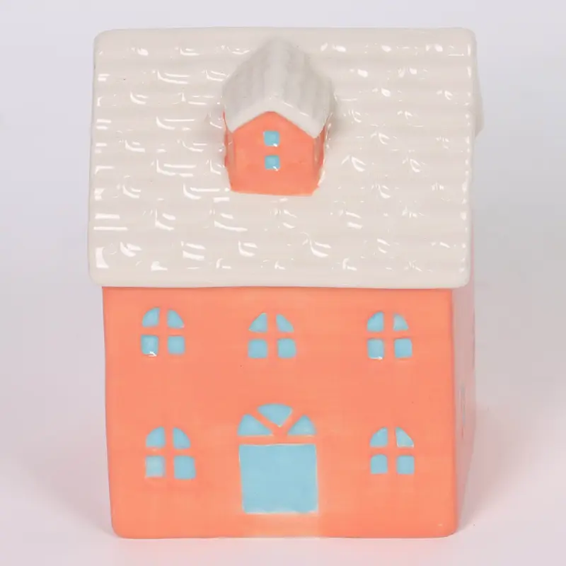 Ceramic hand painted house