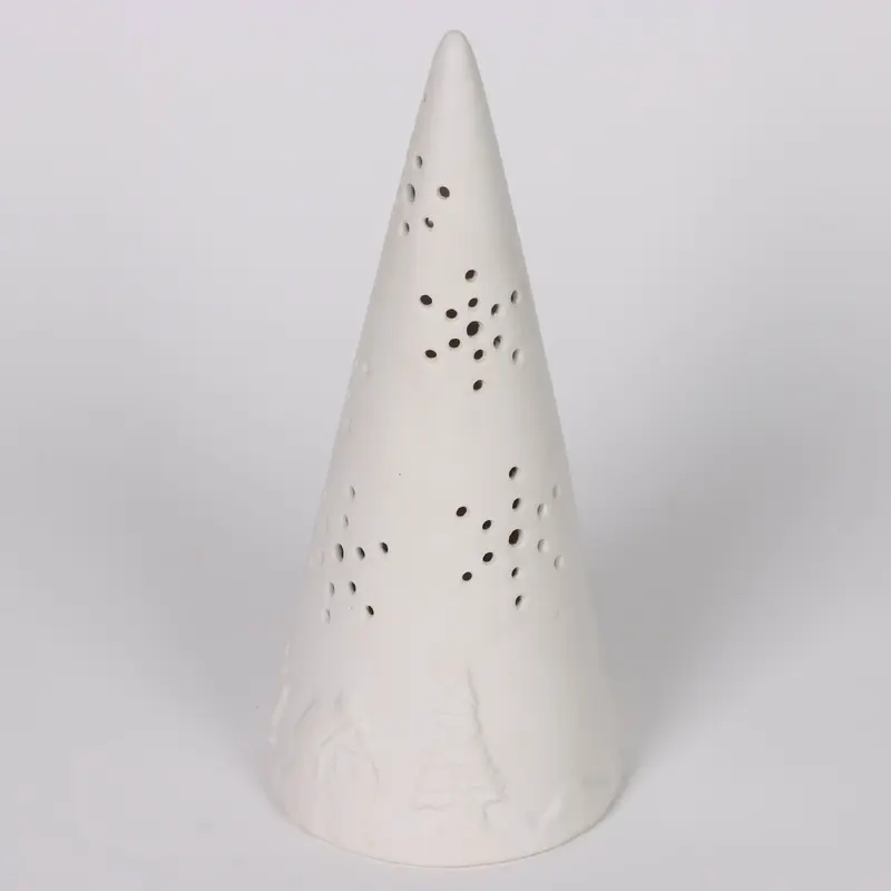 Ceramic white Christmas tree tabletop