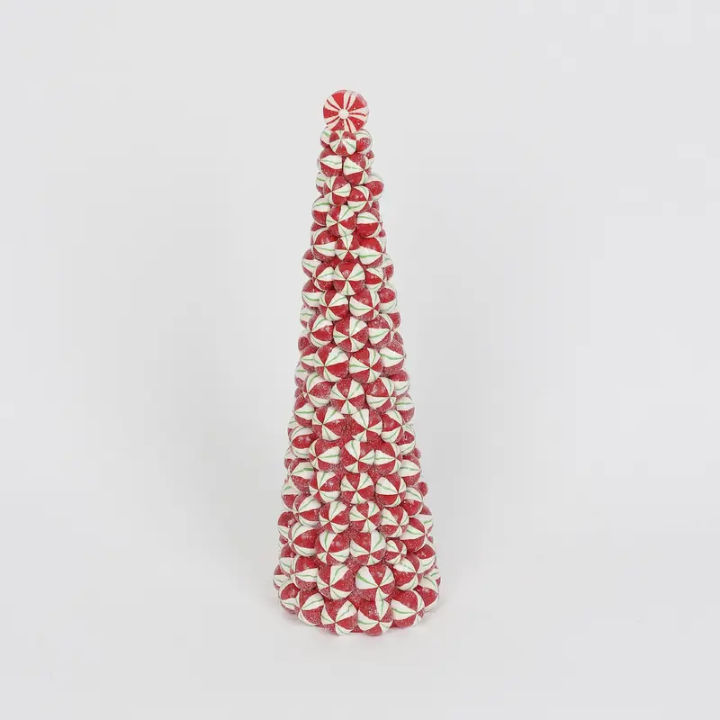 Red and white Christmas tree