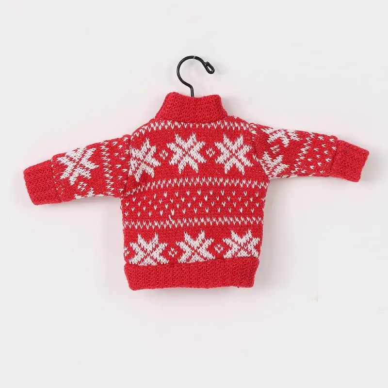 Red Fairisle sweater ornament