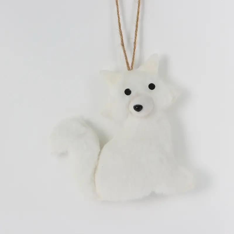 Arctic fox ornament