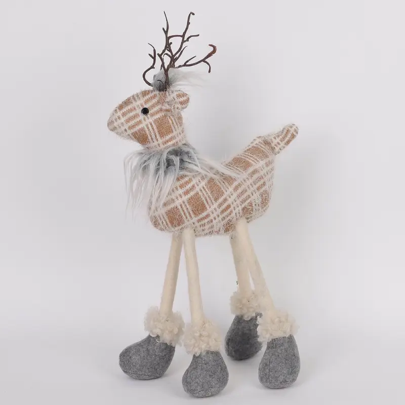 Brown reindeer plushwearing special garment