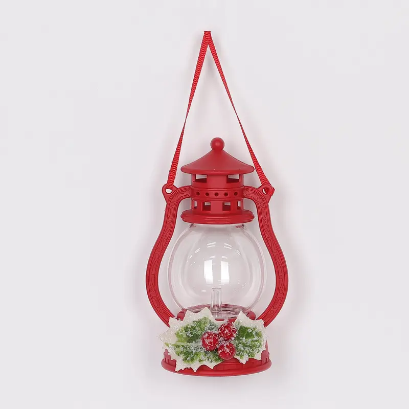 Christmas lighted lantern ornament