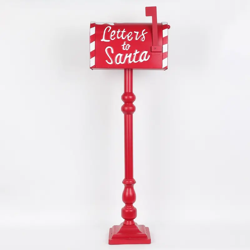 Christmas metal mailbox