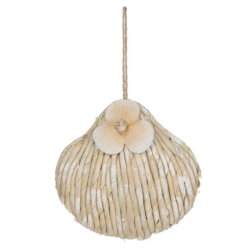 Corn husk Scallop ornament
