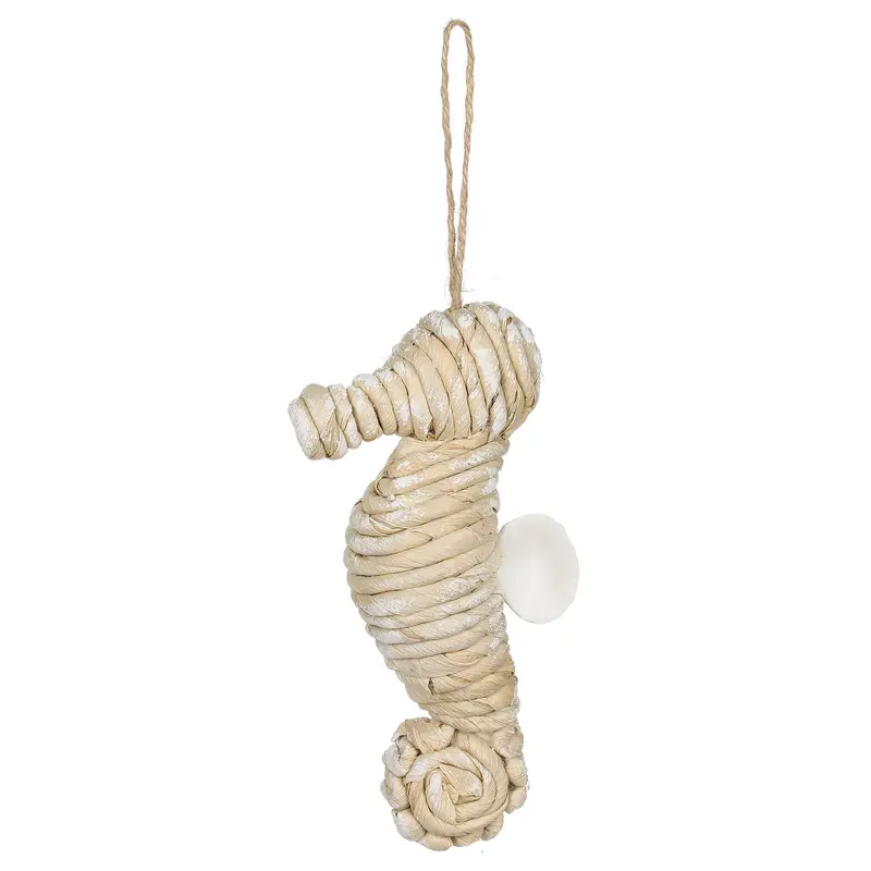 Corn husk Seahorse ornament