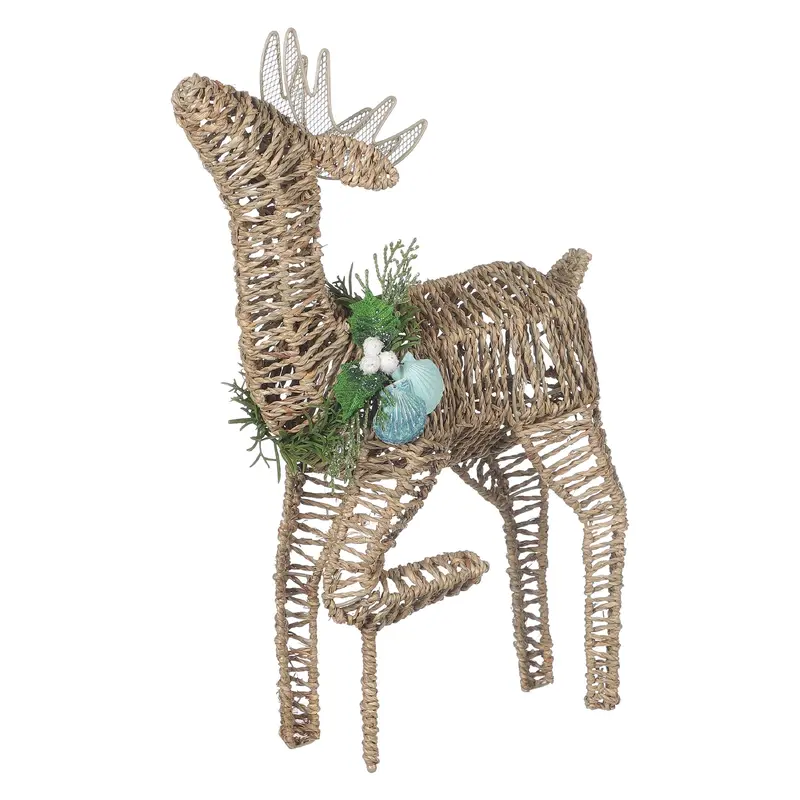 Plastic webbing string standing reindeer