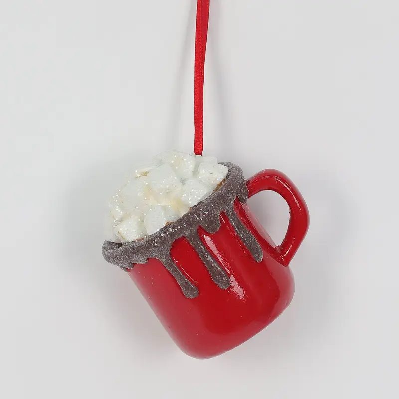 Red hot cocoa ornament