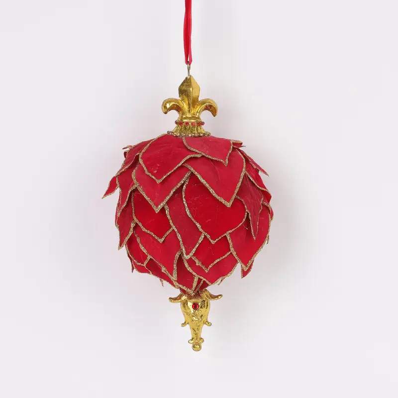 Red layered ornament