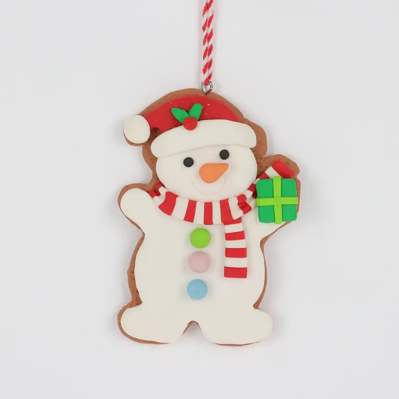 Snowman claydough ornament