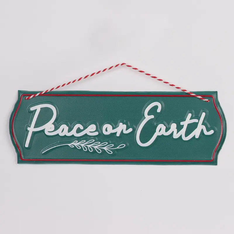Christmas signage "Peace on Earth"