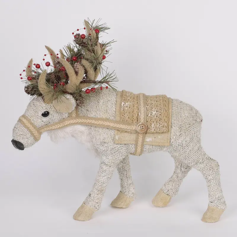 Reindeer with decorative antlers