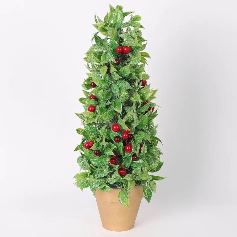 Tabletop tree in a pot