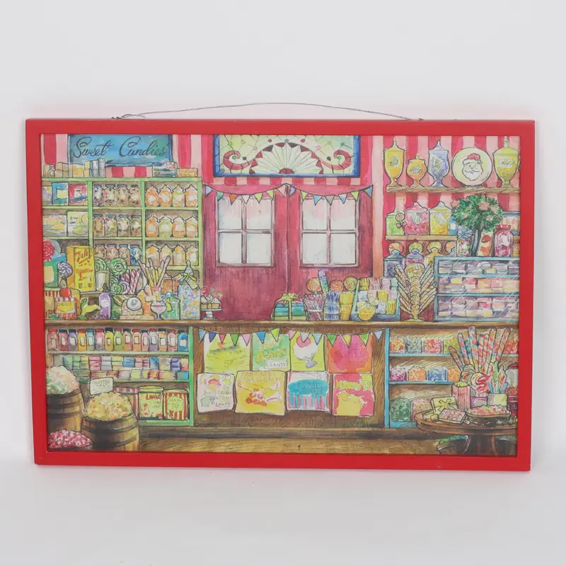 Candy store painting wall hang