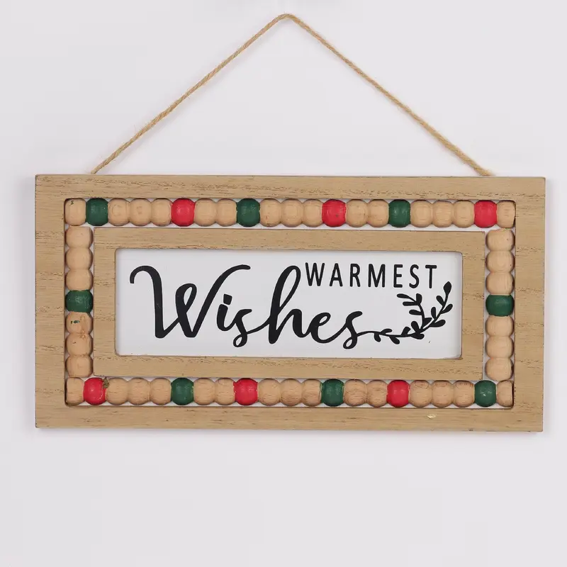 Christmas signage "Warmest wishes"