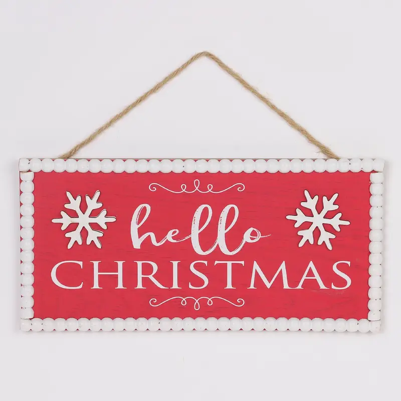 "Hello Christmas" signage