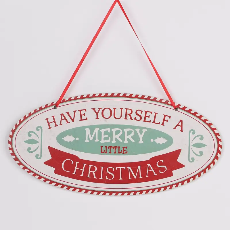 "Merry Christmas" signage wall decor